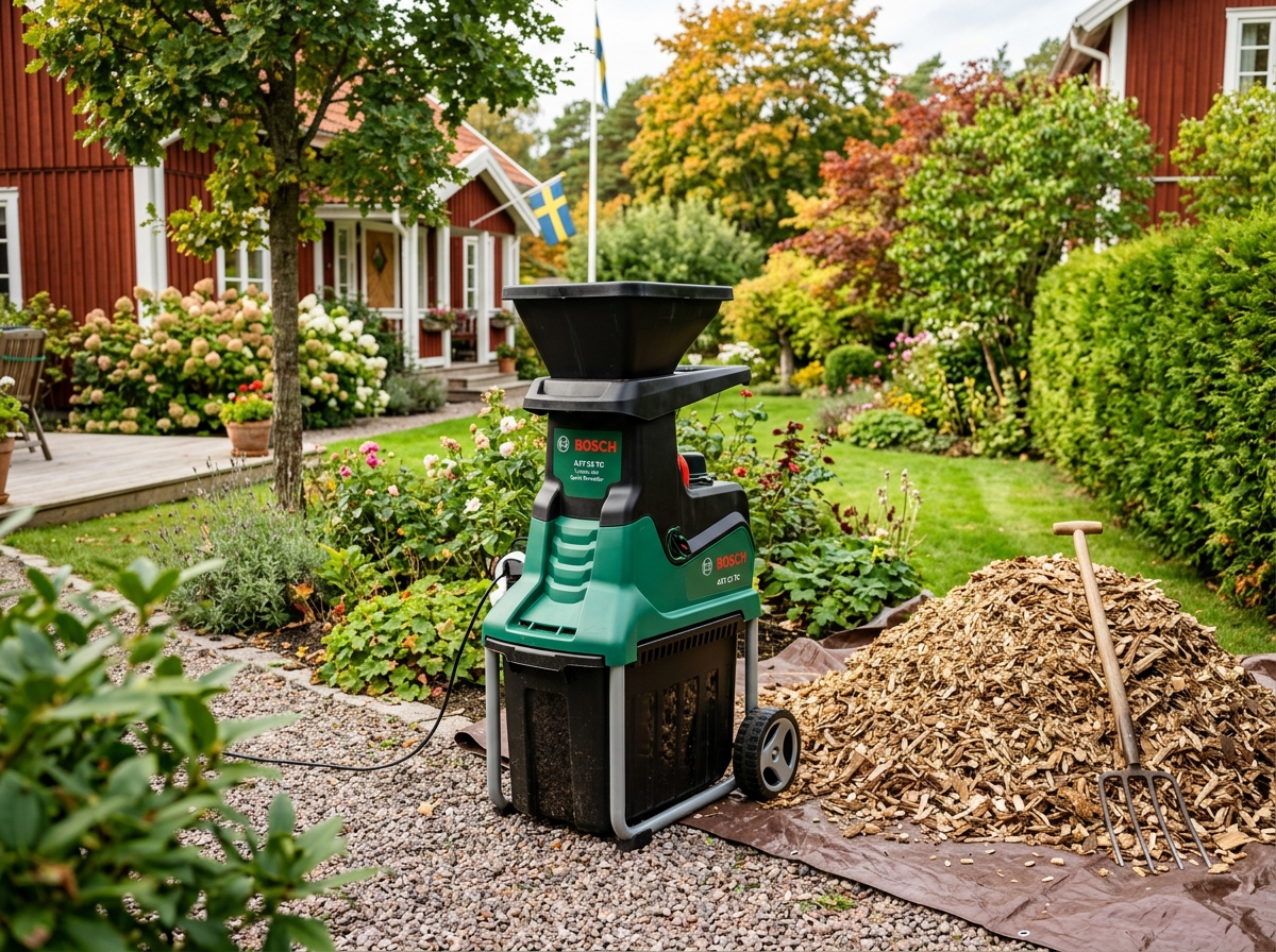 Bosch AXT 25 TC kompostkvarn bäst i test med turbine cut system