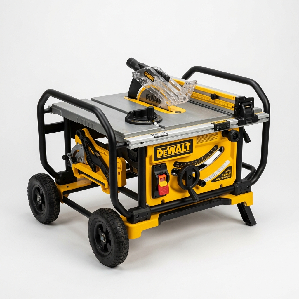 DeWalt DWE7492 bordscirkelsåg med kuggstångsstyrt anhåll och 825mm klyvkapacitet