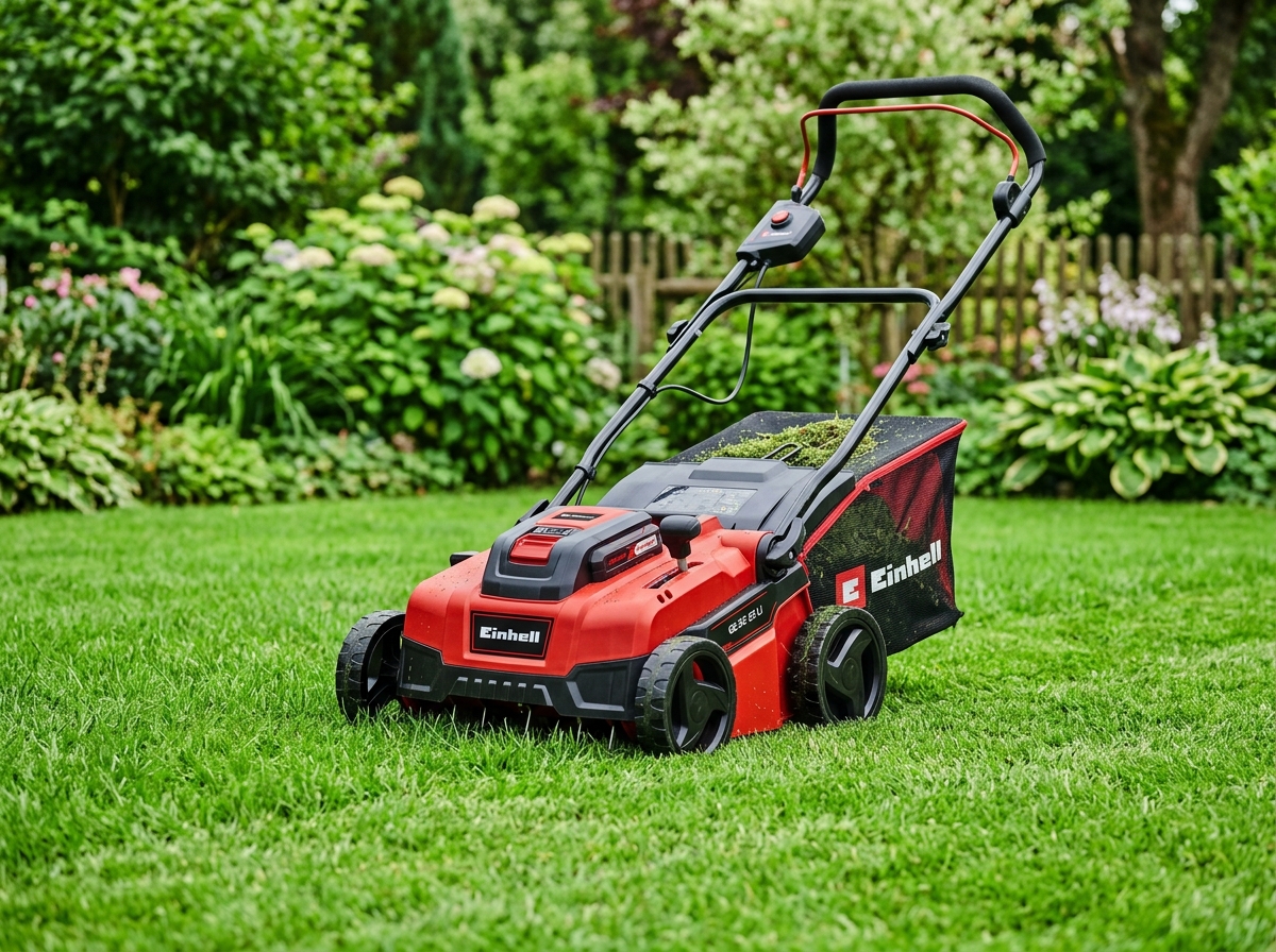 Einhell GE-SC 35/1 Li batteridriven vertikalskärare bäst i test med 36V Twin-Pack