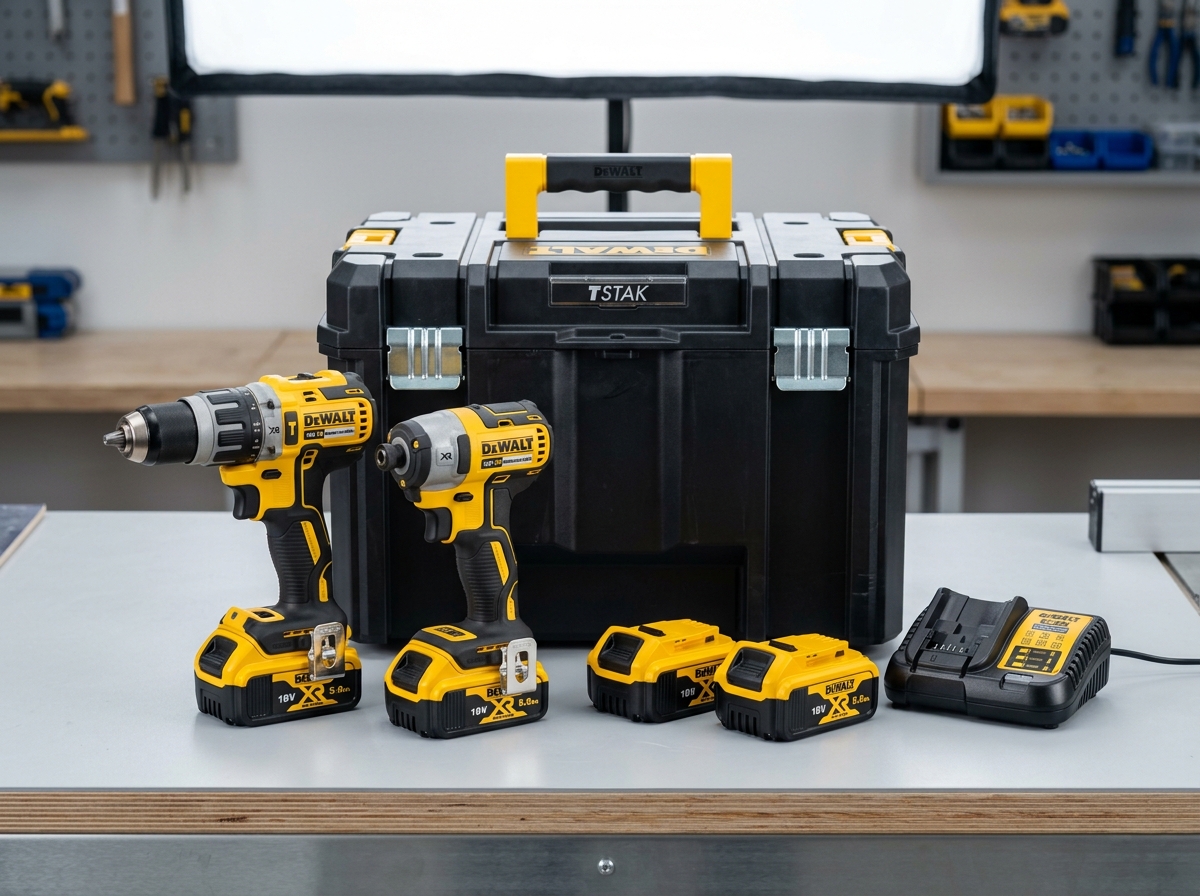 DeWalt DCK268P2T 18V XR kombikit borrskruvdragare slagskruvdragare TSTAK