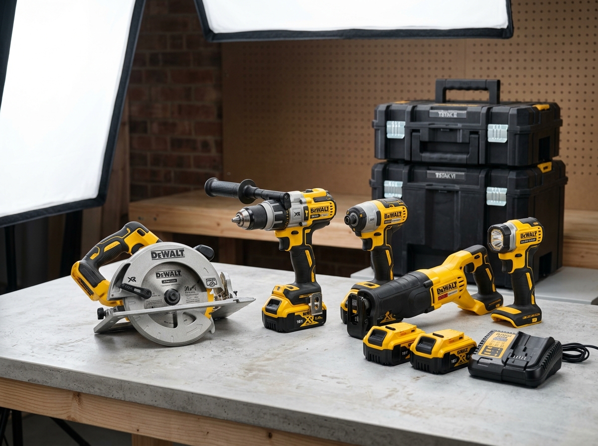 DeWalt DCK500P3T 18V XR 5-delars maskinpaket cirkelsåg tigersåg TSTAK